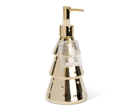 Gold  Christmas Tree Hand Soap Dispenser