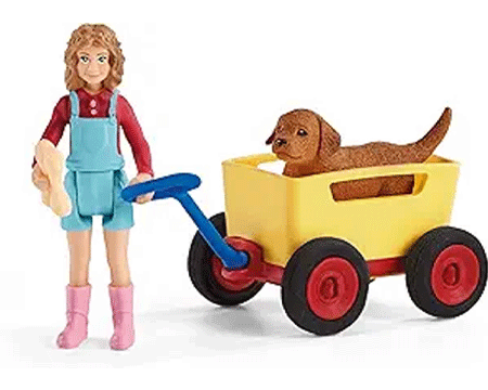schleich© Puppy Wagon Ride
