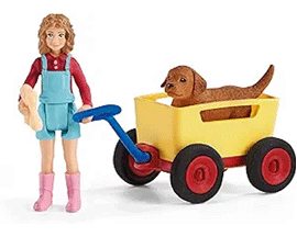 schleich© Puppy Wagon Ride