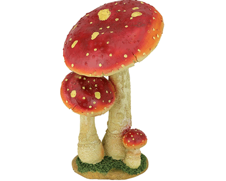 Red Mushrooms Statue