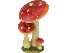 Red Mushrooms Statue