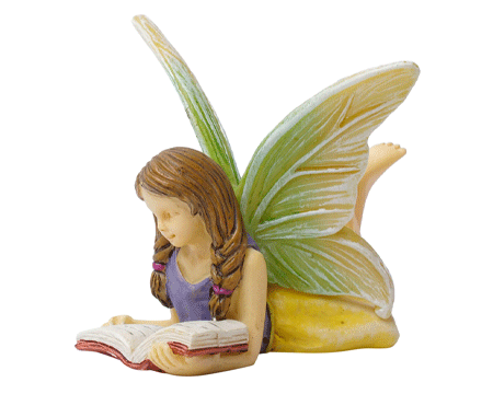 Reading Fairy Statue