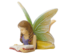 Reading Fairy Statue