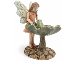 Fairy With Frog Statue