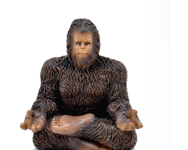Meditating Bigfoot Figurine