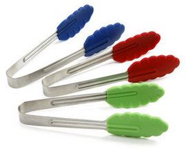 Norpro Mini Silicone & Stainless Steel Tongs