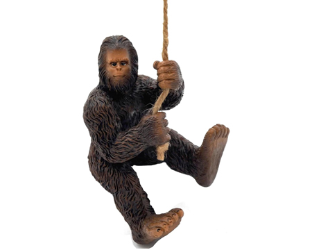Bigfoot Climbing Rope Figurine