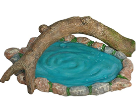 Fairy Pond with Log Bridge