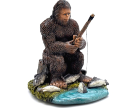Bigfoot Catching Dinner Figurine