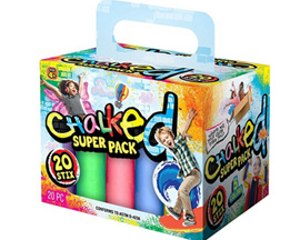 Jumbo Sidewalk Chalk 20 Piece