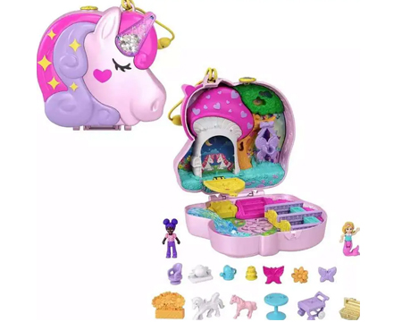 Polly Pocket Micro Unicorn Forest Playset
