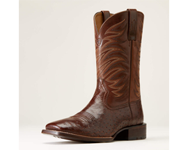 Ariat® Men's Badlands Wide Square Toe Western Boots - Dark Brown 