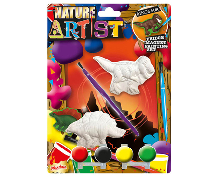 Fridge Magnet Paint Set - Dinosaur