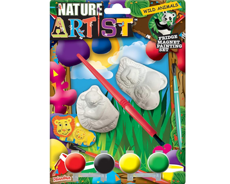 Nature Artist Fridge Magnet Paint Set - Wild Animals