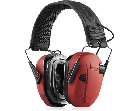 Savior Equipment&reg; Apollo Electronic Earmuffs� 24DB Noise Cancelling Ear Protection Headset - Carmine