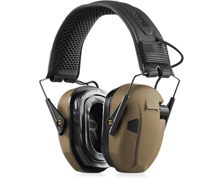 Savior Equipment&reg; Apollo Electronic Earmuffs� 24DB Noise Cancelling Ear Protection Headset - Fade Ta