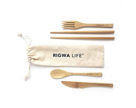 Rigwa Life® Custom Bamboo Eco-Friendly Wooden Utensils