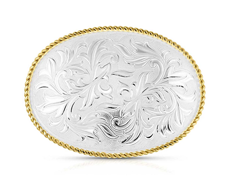 Montana Silversmiths® Two-Tone Vine Filigree Buckle