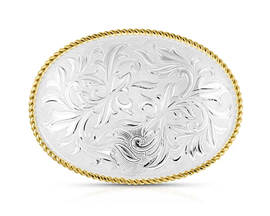 Montana Silversmiths® Two-Tone Vine Filigree Buckle