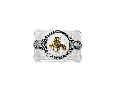 Montana Silversmiths® Buffalo Nickel End Of The Trail Buckle