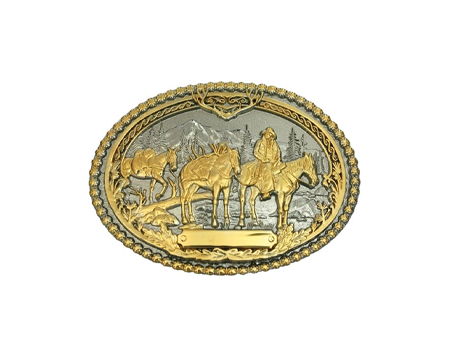 Montana Silversmiths® 2 Tone Pack Horse Buckle