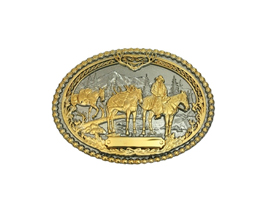 Montana Silversmiths® 2 Tone Pack Horse Buckle