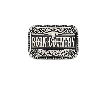 Montana Silversmiths® Born Country Attitude Belt Buckle