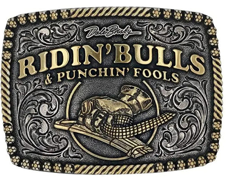 Montana Silversmiths® Dale Brisby Bulls & Fools Attitude Belt Buckle