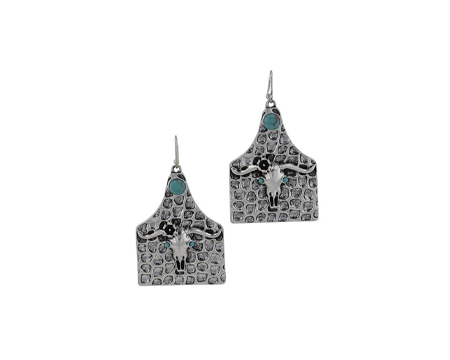 Montana Silversmiths® On the Ranch Cow Tag Earrings