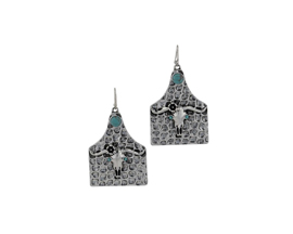 Montana Silversmiths® On the Ranch Cow Tag Earrings