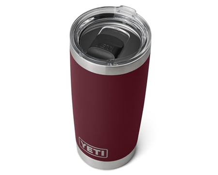 Yeti® Rambler 20 oz. Stackable Stainless Steel Vacuum Insulated Lid - Wild Vine Red