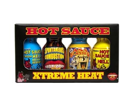 Xtreme Heat® 4 Pack Hot Sauce Gift
