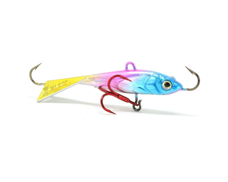 CLAM Tikka Mino 3/16 Ice Fishing Lure - Glow Orange Tiger