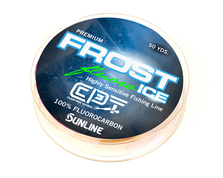 CLAM® CPT Frost Fluorocarbon Ice Fishing Line 6lb 50 yd