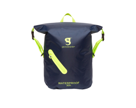 Geckobrands Waterproof Backpack - Navy/Green