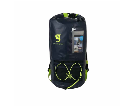 20L Waterproof Backpack - Navy/Neon Green