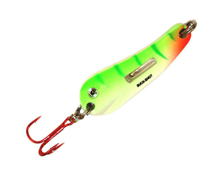 Northland Fishing Tackle® 1/8 oz. Buck-Shot Flutter Spoon - Green/Orange