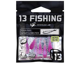 13 Fishing® Spiny Lobster Panfish Plastic - Purple Rain