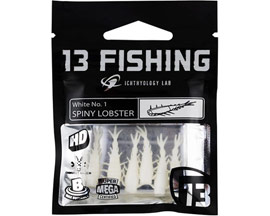 13 Fishing® Spiny Lobster Panfish Plastic - White No.1