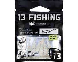 13 Fishing® Spiny Lobster Panfish Plastic - Wonder Bread Color