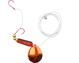 ACME® Tackle Rattlin' Walleye Spinner 5 Blade Rig - Brass