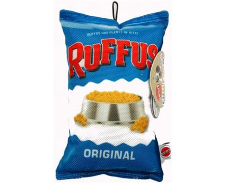 Ethical Pet Ruffus Chips Squeaker Dog Toy