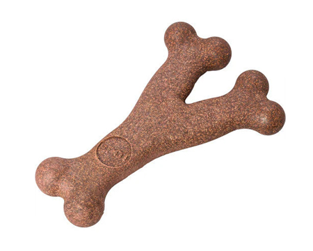 Bam-Bones Bacon Wishbone Dog Toy