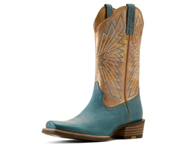 Ariat® Women's Decatur Western Boots - Indigo Dreams / Pearlized Tan