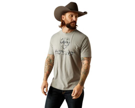 Ariat® Men's Liberty USA Digi Camo T-Shirt - Stone Heather