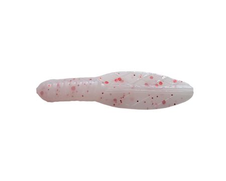 1.5" Looney Bait - White with Red Flakes