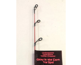 24" Red Ice Fishing Rod