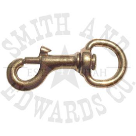 Cressline Round End Swivel Bolt Snap Brass 1-1/4"