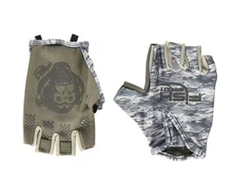Fish Monkey® Stubby Guide Glove - Grey Water Camo XL