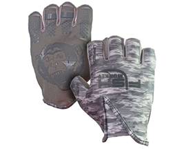 Fish Monkey® Stubby Guide Glove - Grey Water Camo 2XL